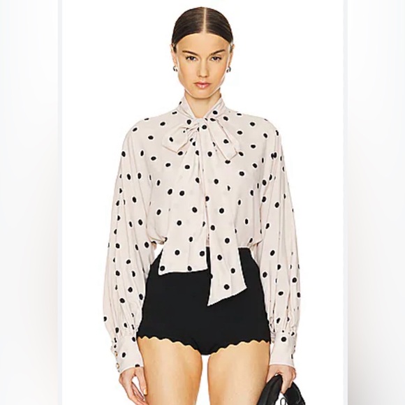 Zimmermann Tops - NWT ZIMMERMANN Batwing Polka Dot-Print Shirt $595 AU 0/ Small